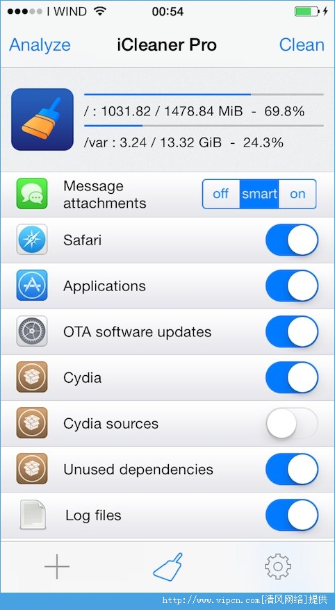 IOS8iCleaner Proϵͳ v7.4.0 beta4 debʽ