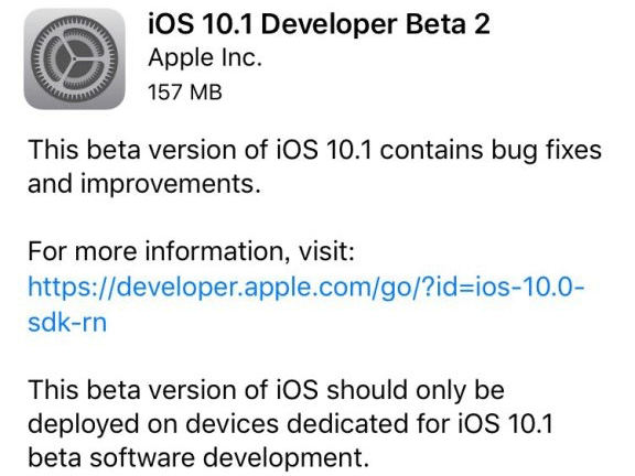 ƻiOS10.1 Beta2̼صַ٣iOS10.1 Beta2ٷ̼صַ[ͼ]