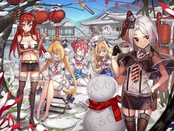 戰艦少女r零食 登錄界面圖整理