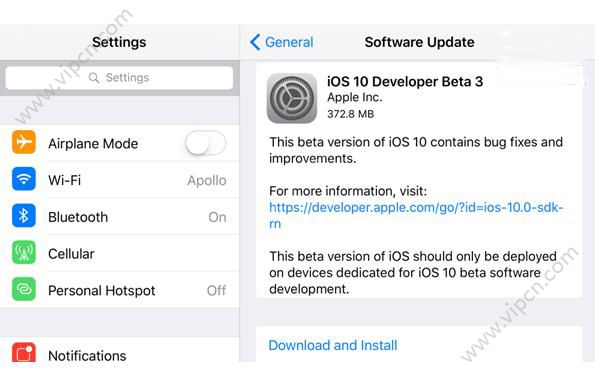 iOS10 Beta3ļͼ1