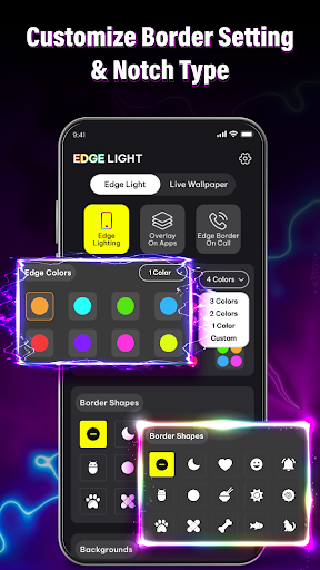 Iluminação de Borda Colorida mod apk última versão图片1