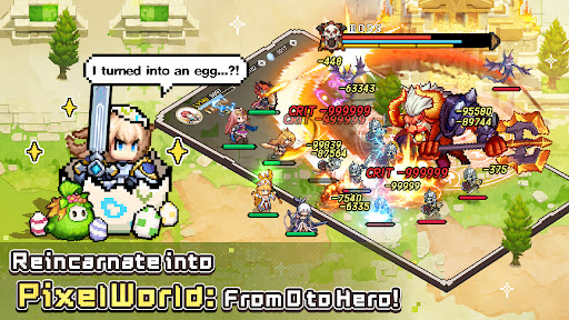 Zero to Hero Pixel Saga dinheiro e gemas ilimitados mod apk   1.0.8 screenshot 1