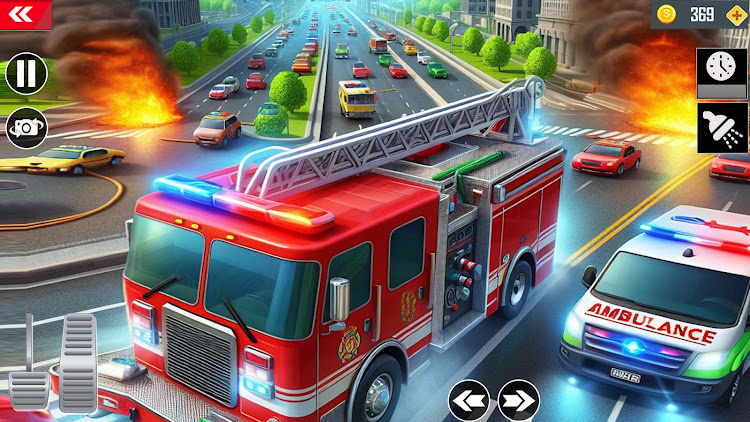 Fire Truck Rescue Simulator 3D apk Download  for Android图片1