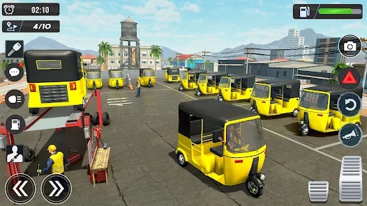 Tuk Tuk Auto Driving 3D Games mod apk Download for Android  v1.09 screenshot 2