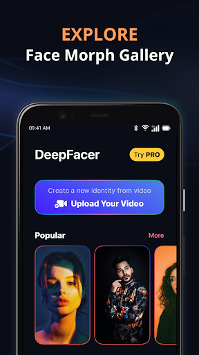 DeepFacer Face Swap AI Video app última versão图片1