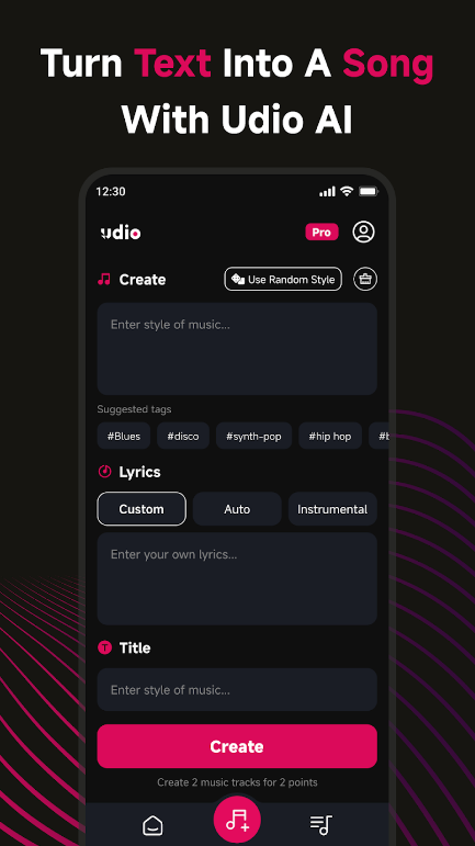 Udio Música AI Gerador Música mod apk premium desbloqueado  1.0.7 screenshot 1