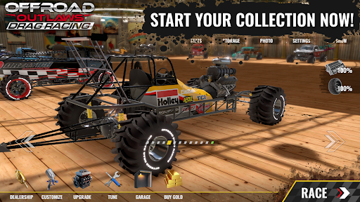 Offroad Outlaws Drag Racing mod apk dinheiro ilimitado última versão图片1