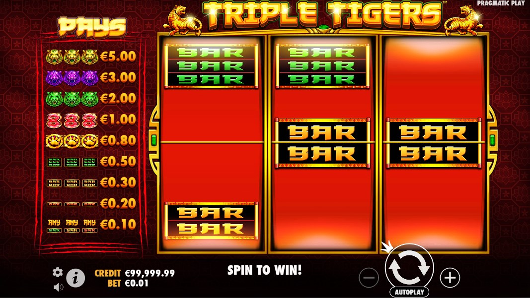 Triple Tigers slot apk para android图片1