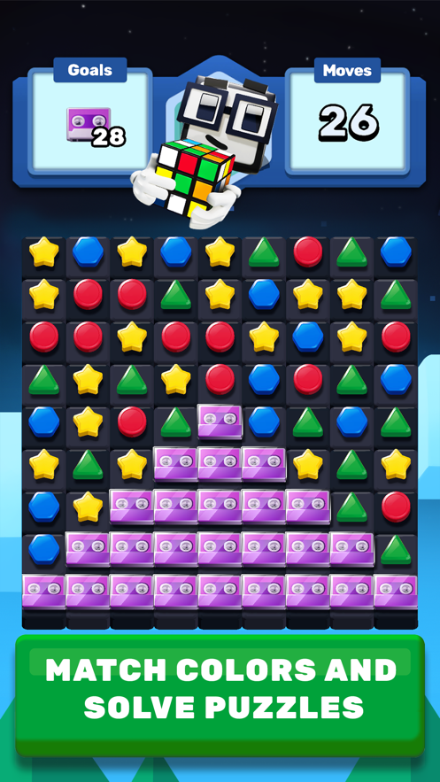 Rubik＇s Match 3 apk download para android  1.0.1 screenshot 1