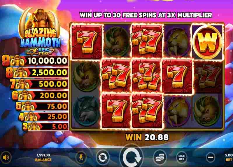 Blazing Mammoth slot apk para android  1.0.0 screenshot 1