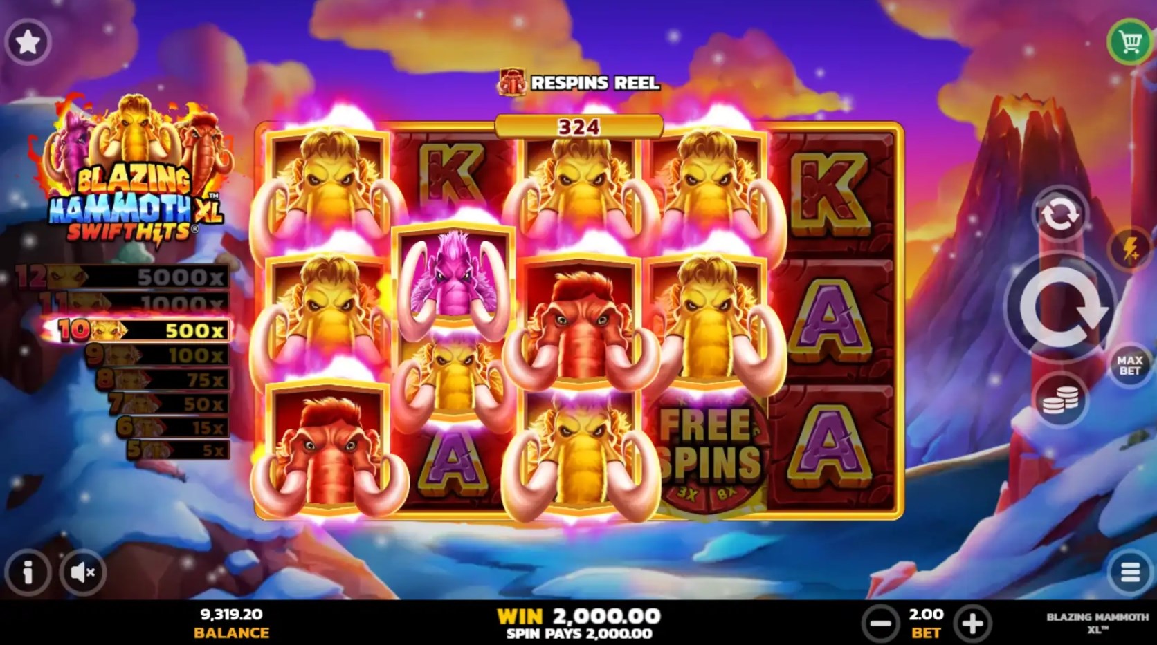 Blazing Mammoth slot apk para android图片1