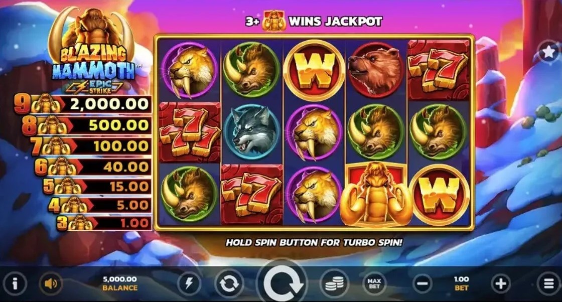 Blazing Mammoth slot apk para android  1.0.0 screenshot 3