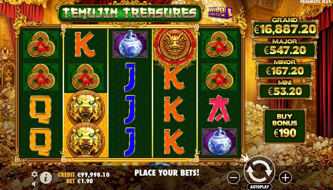 Temujin Treasures slot apk para android图片1