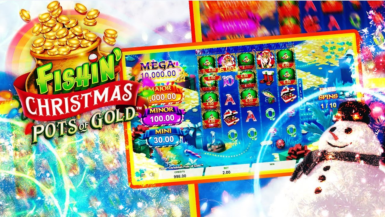 Fishin＇ Christmas Pots of Gold slot apk para android图片1