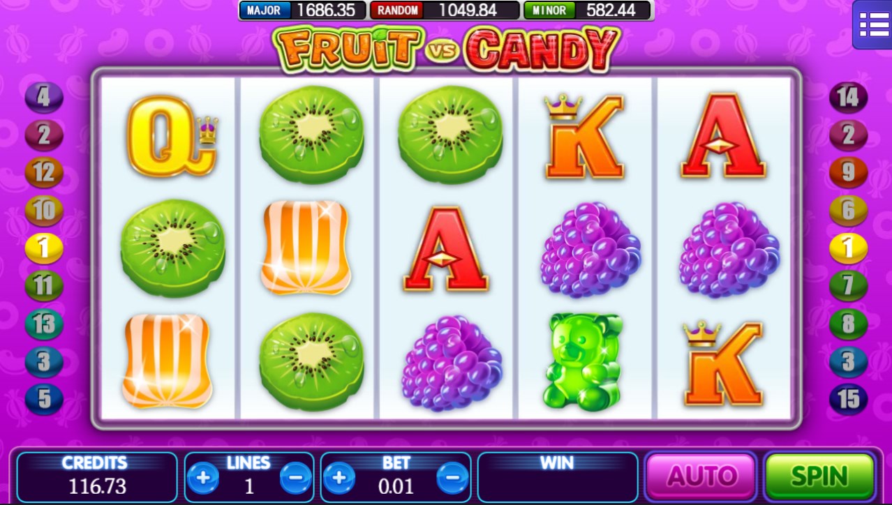 Fruit vs Candy slot apk para android图片1