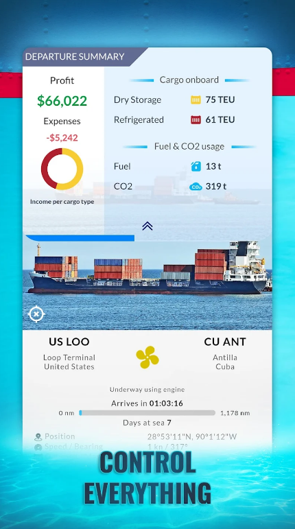 Shipping Manager 2024 mod apk dinheiro e gemas ilimitados  1.3.31 screenshot 2