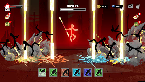 Epic Stickman jogo de RPG mod apk dinheiro e gemas ilimitados图片1