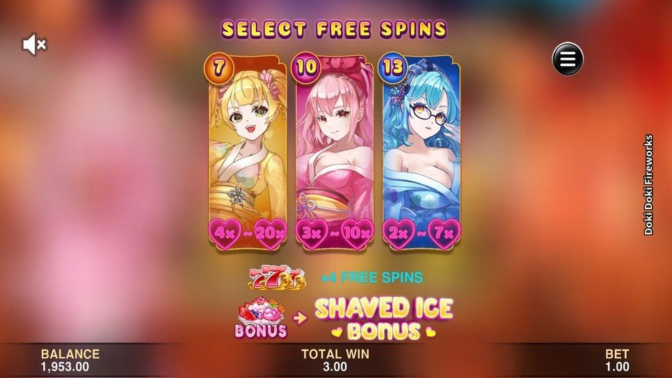 Doki Doki Fireworks slot apk para android  1.0.0 screenshot 2