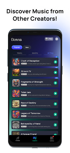 Donna AI Song & Music Maker Mod Apk 1.0.7 Premium Unlocked Versão mais recente  1.0.16 screenshot 1