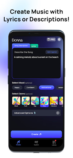 Donna AI Song & Music Maker Mod Apk 1.0.7 Premium Unlocked Versão mais recente  1.0.16 screenshot 2