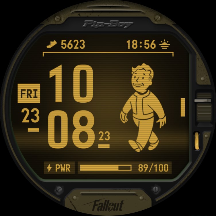 Fallout Pip Boy Watch Face Apk Mod Premium Desbloqueado 图片1