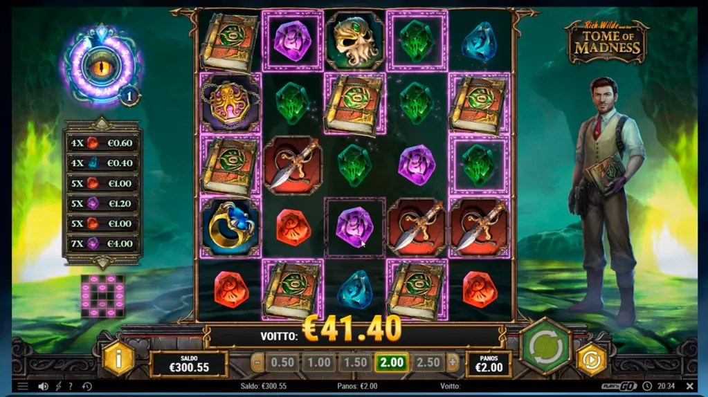 Rich Wilde and the Tome of Madness slot apk para android  1.0.0 screenshot 1