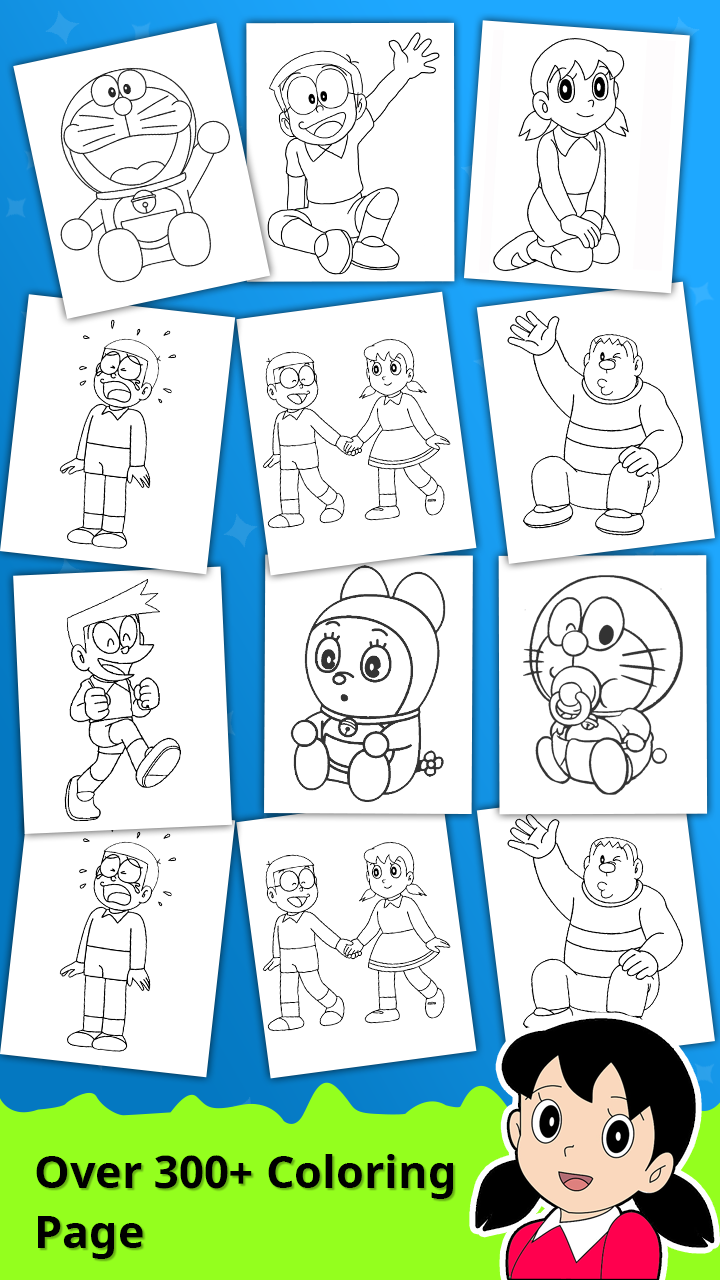 Doramon Cartoon Colouring Book Apk Download para Android  6.0 screenshot 2