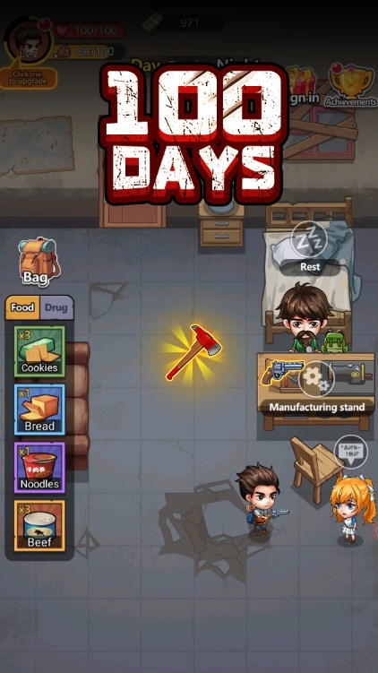 Survival 100 Days Apk Baixar para Android  1.0.0 screenshot 3