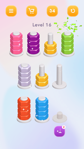 Nuts Color Sort Puzzle Games Apk para Android图片1