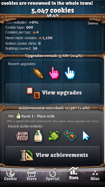 Cookie Clicker Ad Less Apk Versão mais recente  1.0.0 screenshot 3