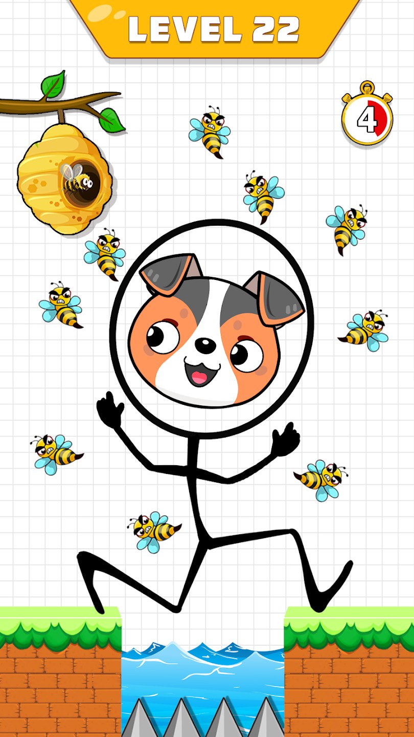 Save The Dog Dog vs Bee Game Apk para Android图片1