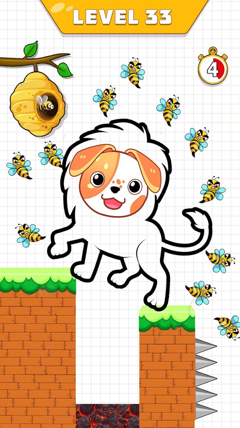 Save The Dog Dog vs Bee Game Apk para Android  1.0 screenshot 1