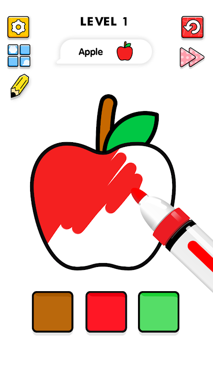 Color & Draw Satisfying Game Apk Versão mais recente图片1