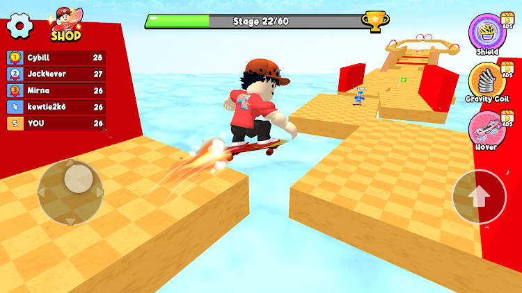 Obby Skateboard Easy Parkour Apk Download para Android  1.0.0 screenshot 2