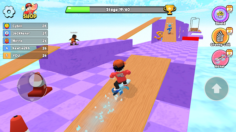 Obby Skateboard Easy Parkour Apk Download para Android图片1