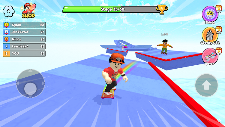 Obby Skateboard Easy Parkour Apk Download para Android  1.0.0 screenshot 3