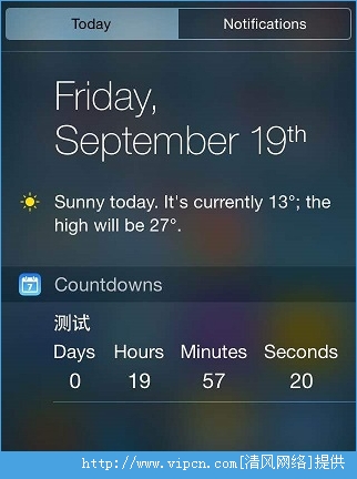 iOS8֪ͨıСCountdowns with WidgetRaincast[ͼ]ͼƬ1